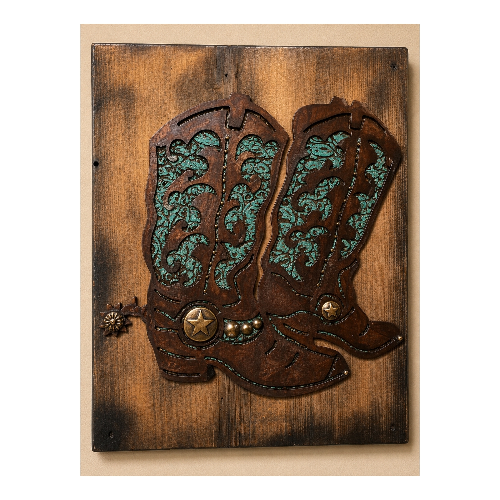 Rustic Western Decorative Wall Plaque